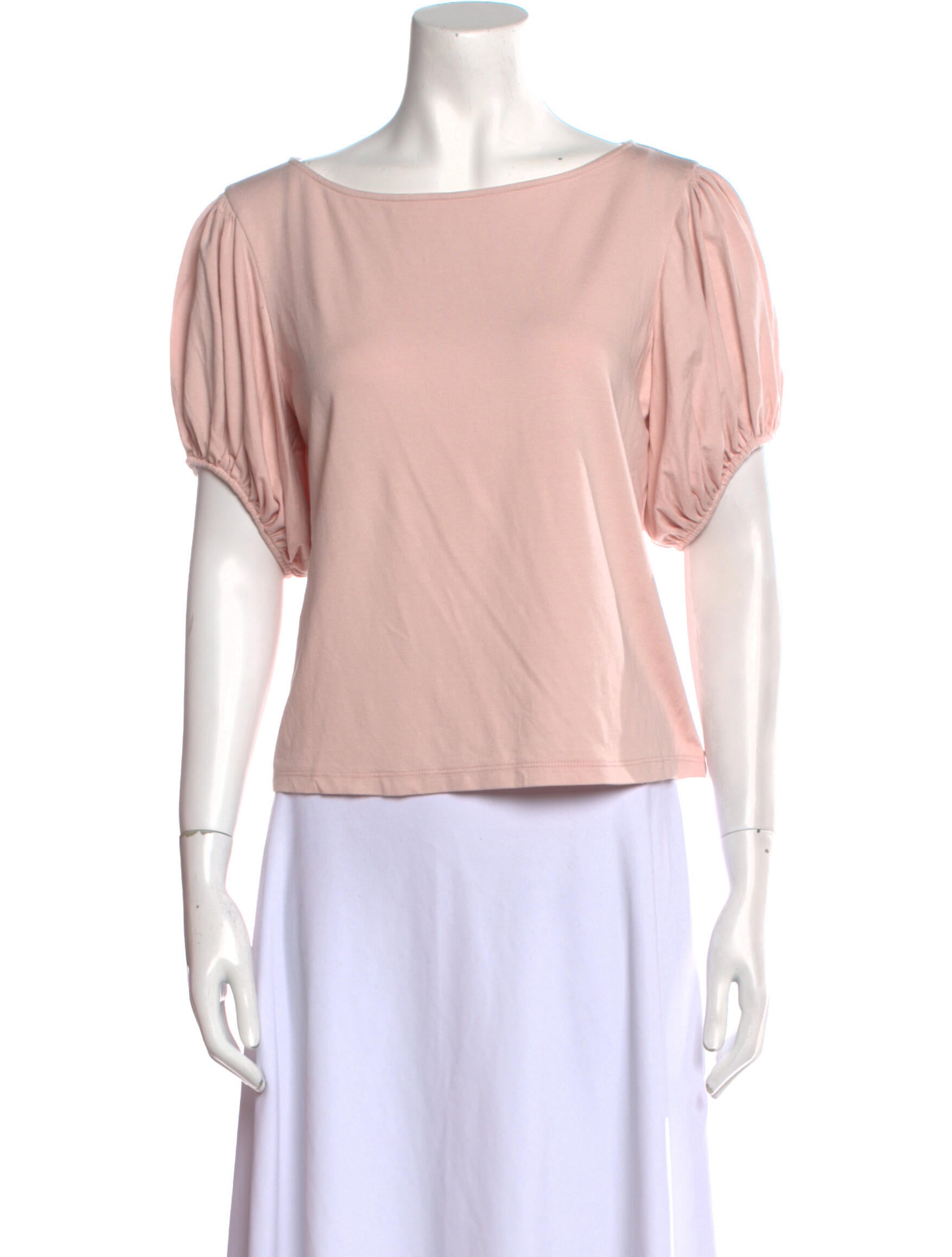 Arias Scoop Neck Short Sleeve Top