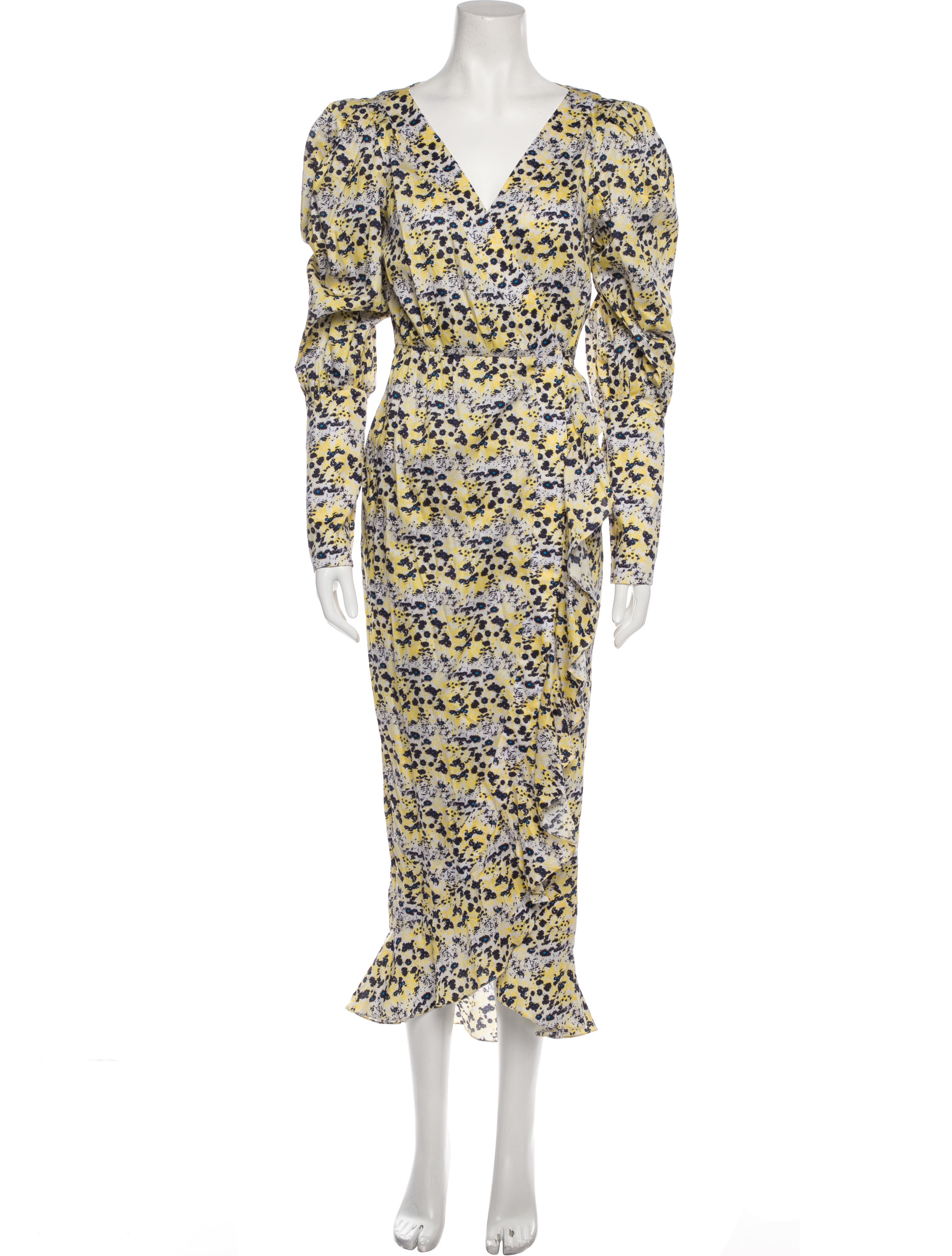 Arias Floral Print Long Dress