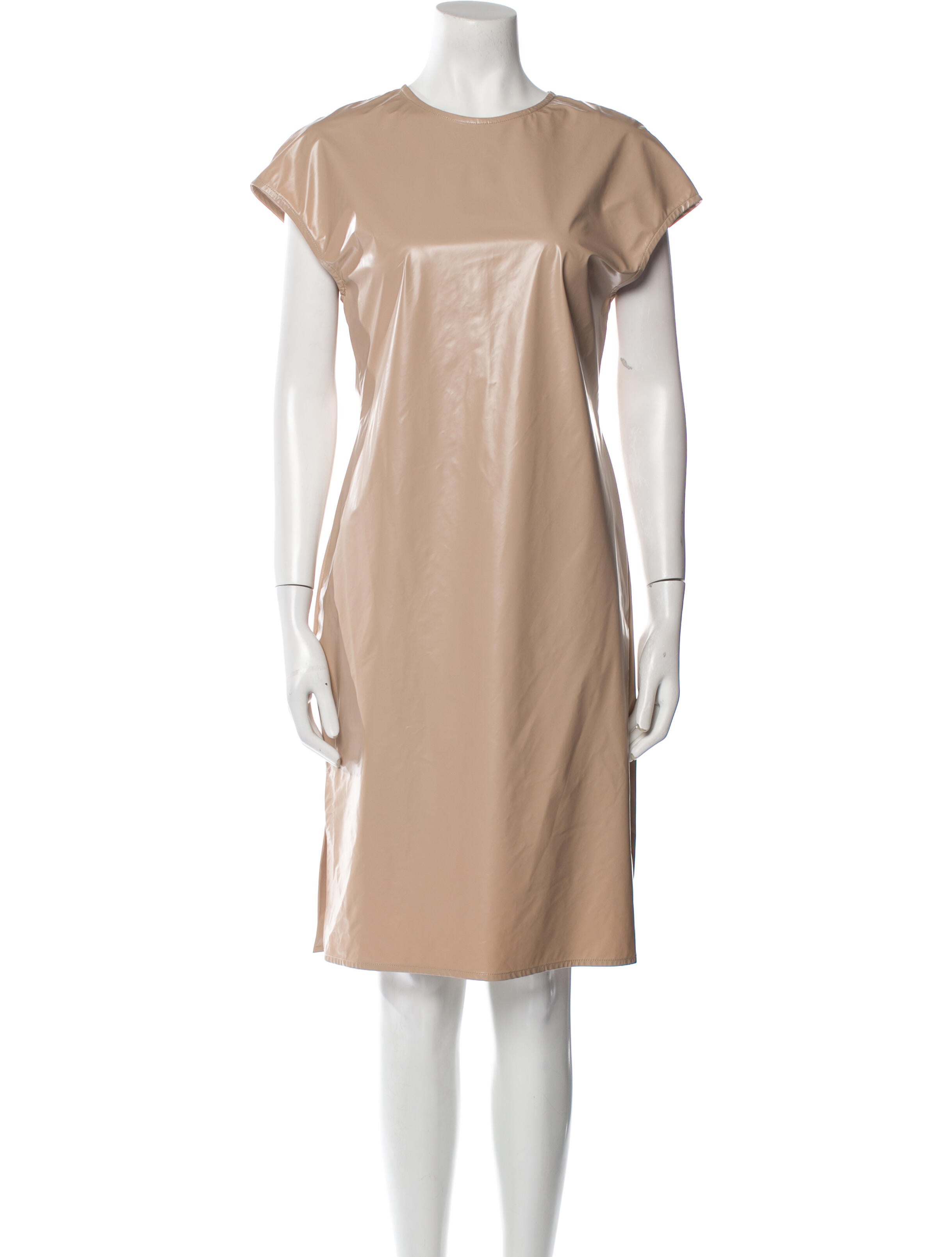 Arias Crew Neck Knee-Length Dress