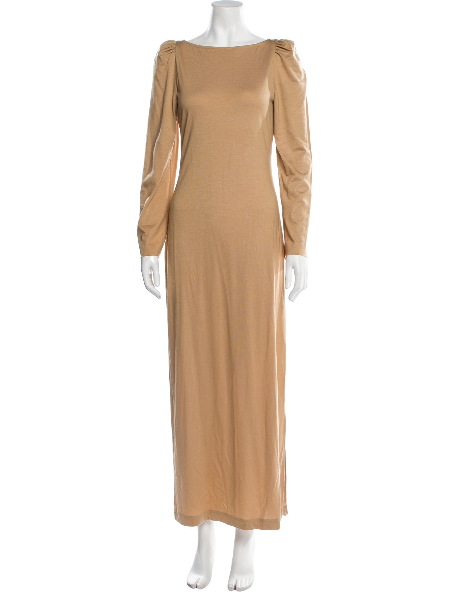 Arias Bateau Neckline Long Dress