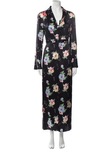 Arias Dresses Floral Print Long Dress S