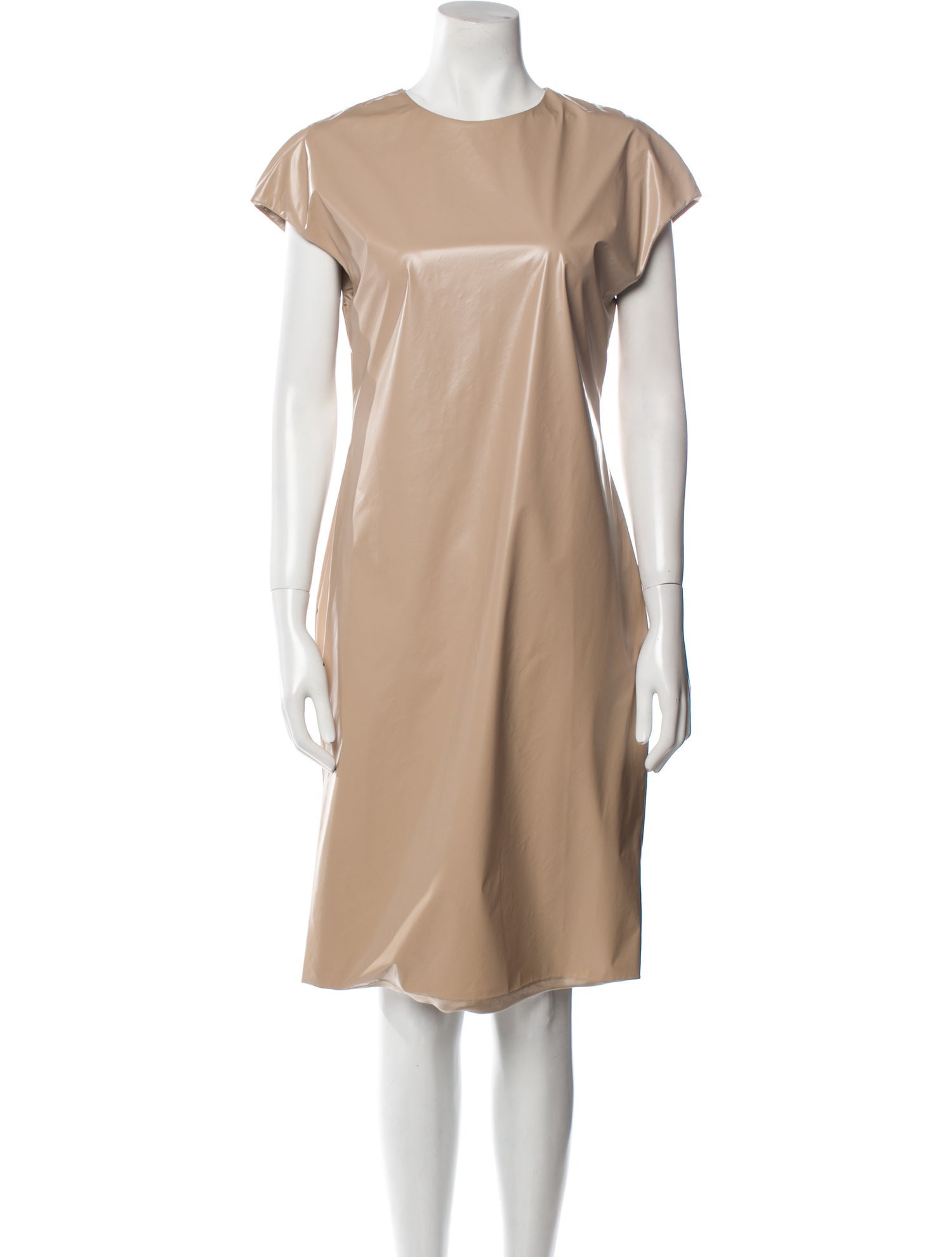 Arias Crew Neck Knee-Length Dress