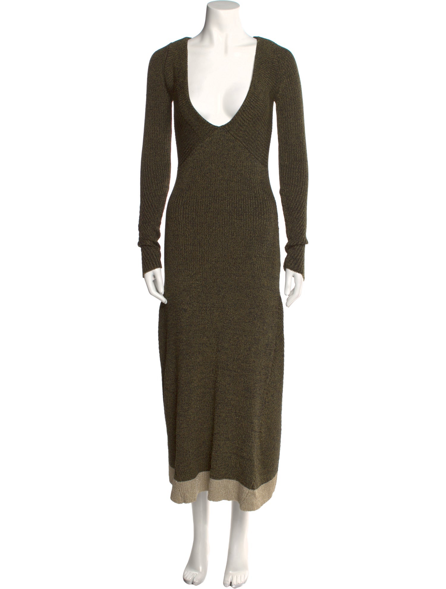 Arias Colorblock Pattern Long Dress