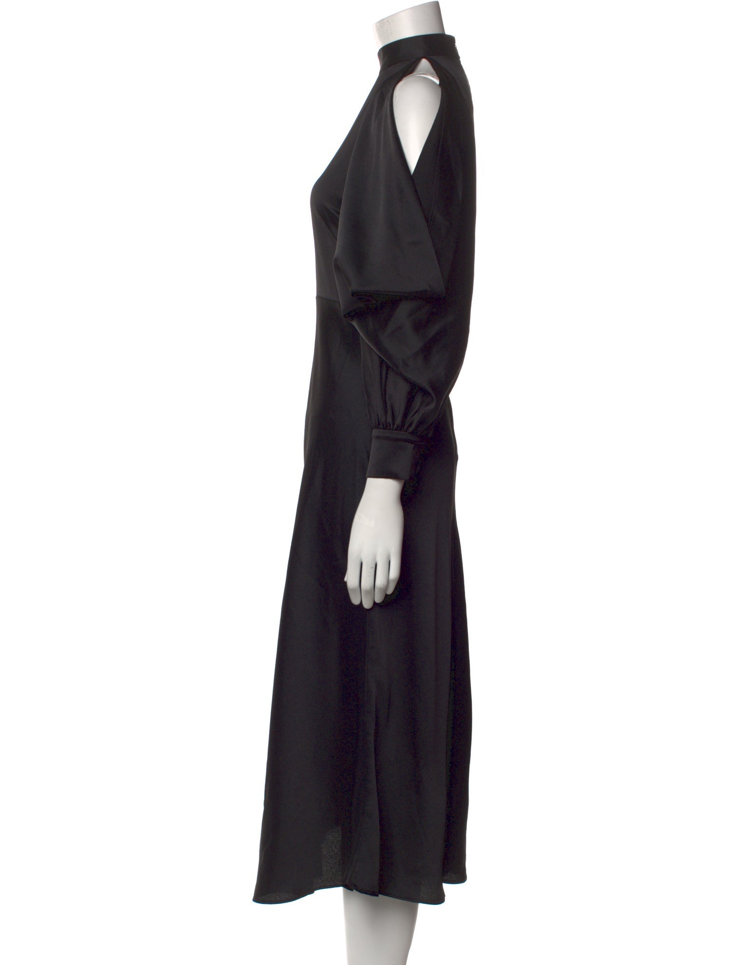 Arias Mock Neck Midi Length Dress