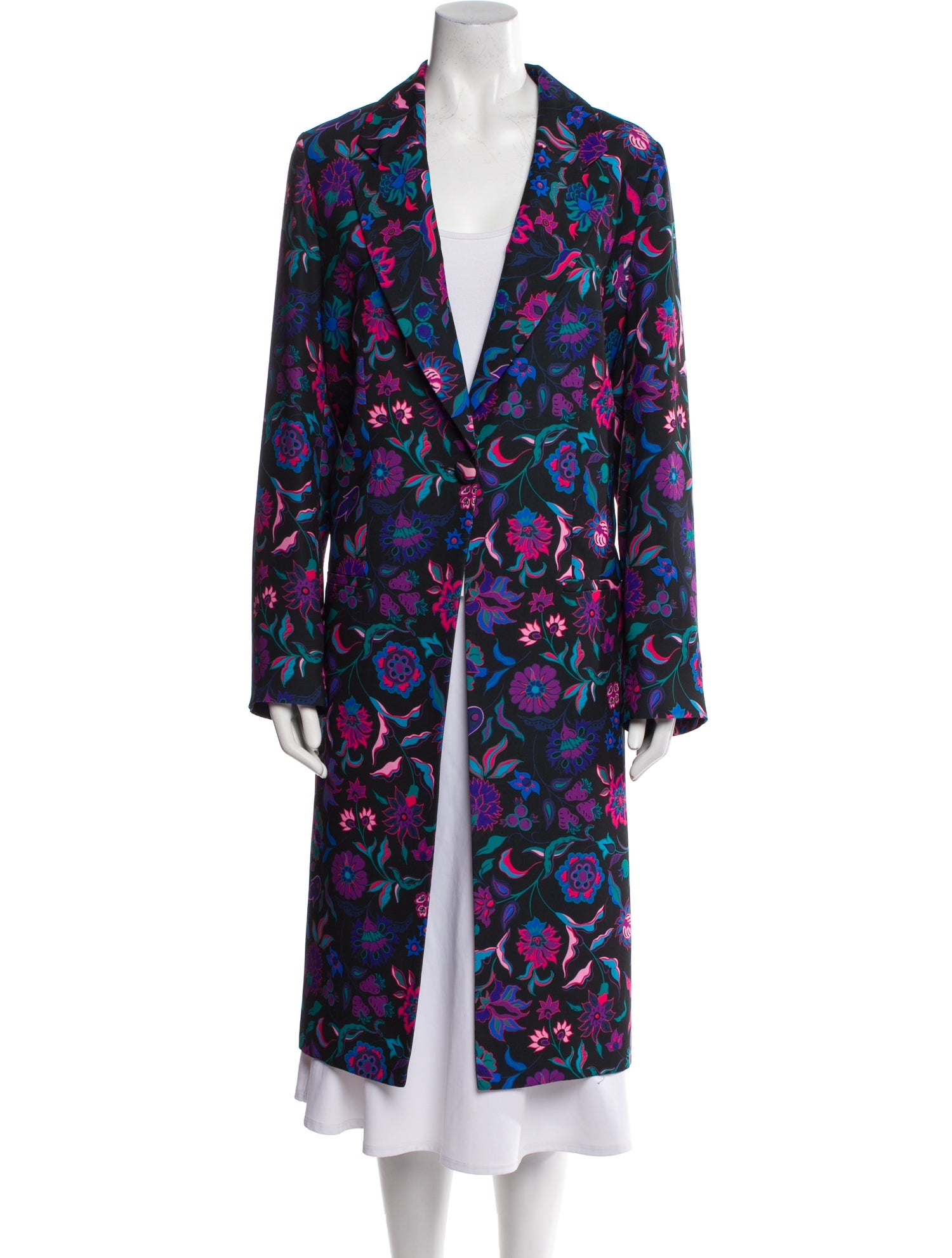 Arias Floral Print Coat w/ Tags