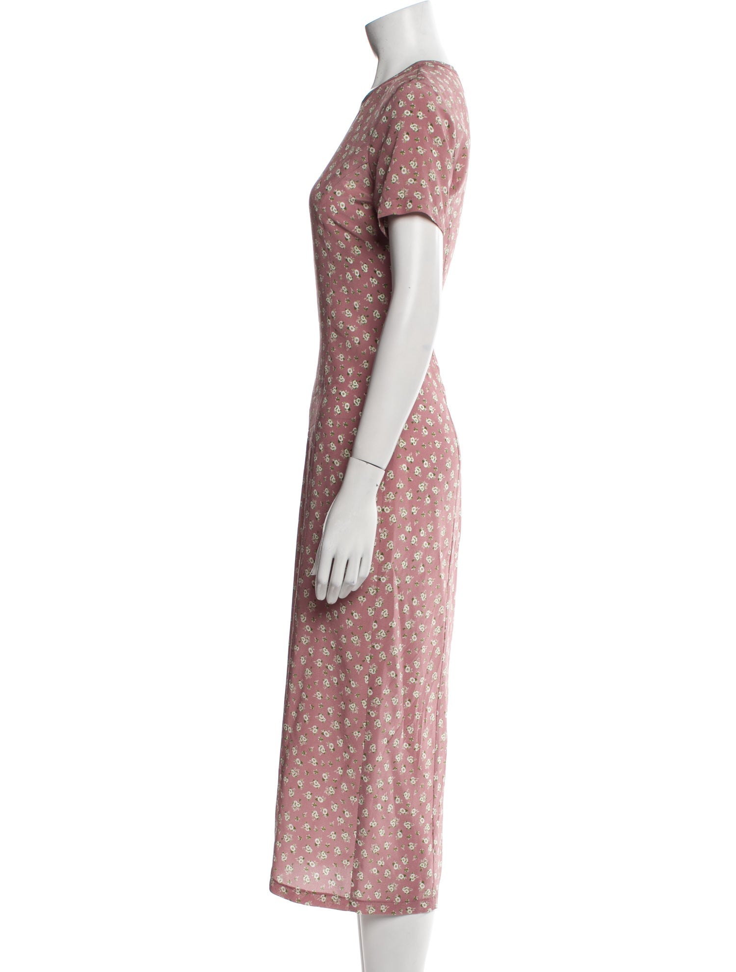 Arias Floral Print Long Dress