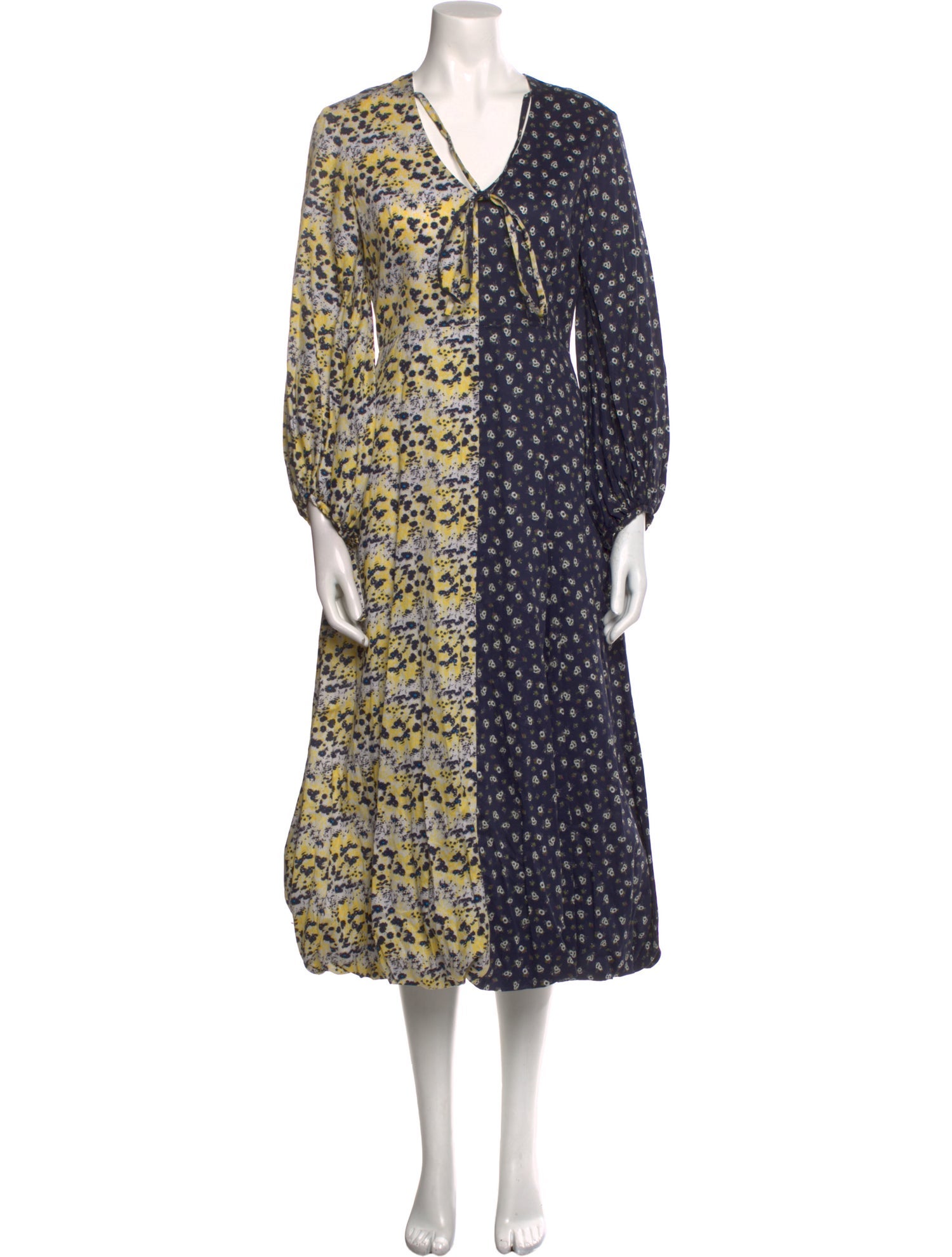 Arias Printed Long Dress