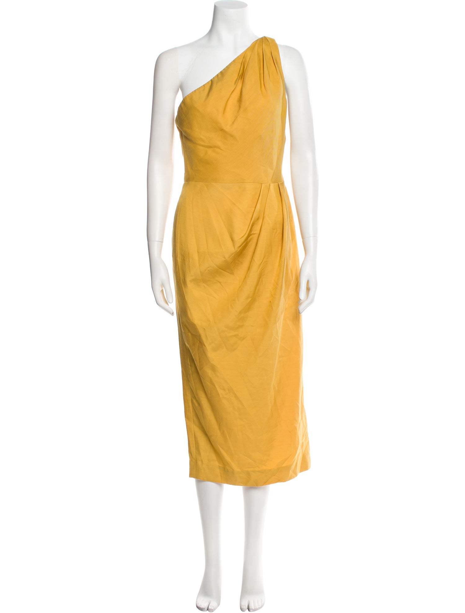 Arias One-Shoulder Midi Length Dress