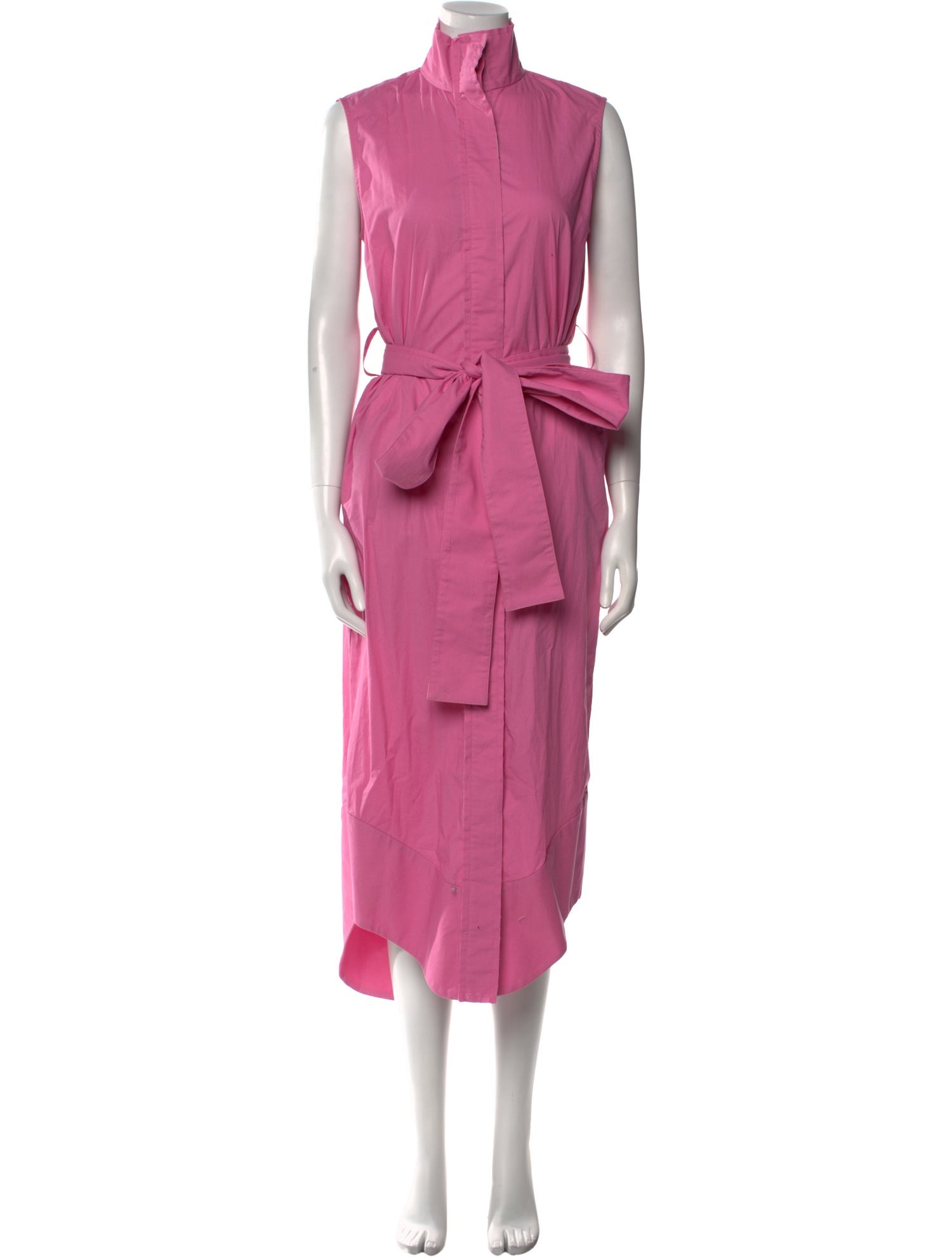 Arias Mock Neck Midi Length Dress