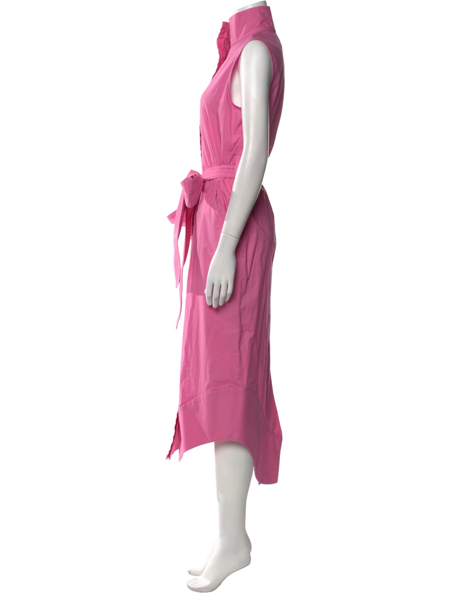 Arias Mock Neck Midi Length Dress