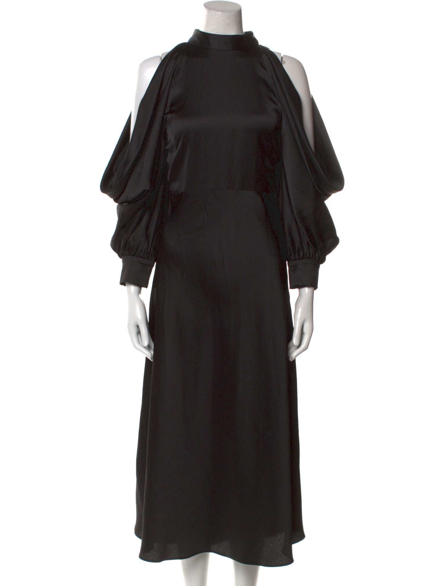 Arias Mock Neck Long Dress