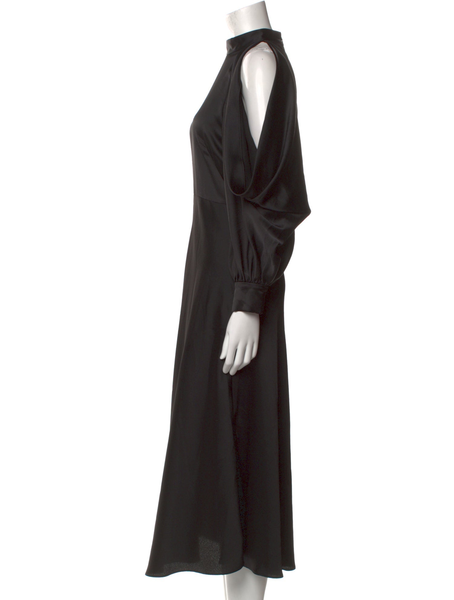 Arias Mock Neck Long Dress