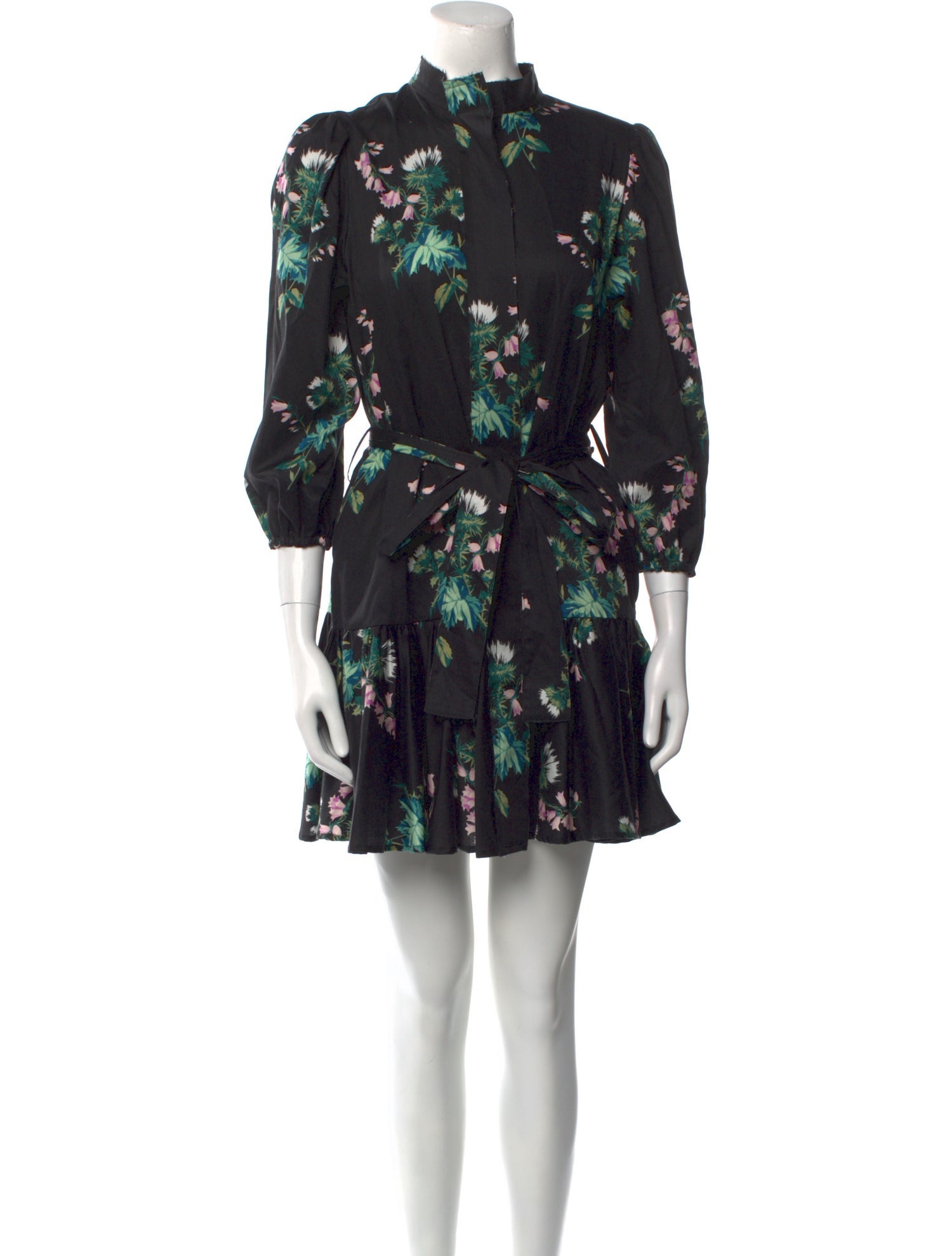 Arias Floral Print Mini Dress