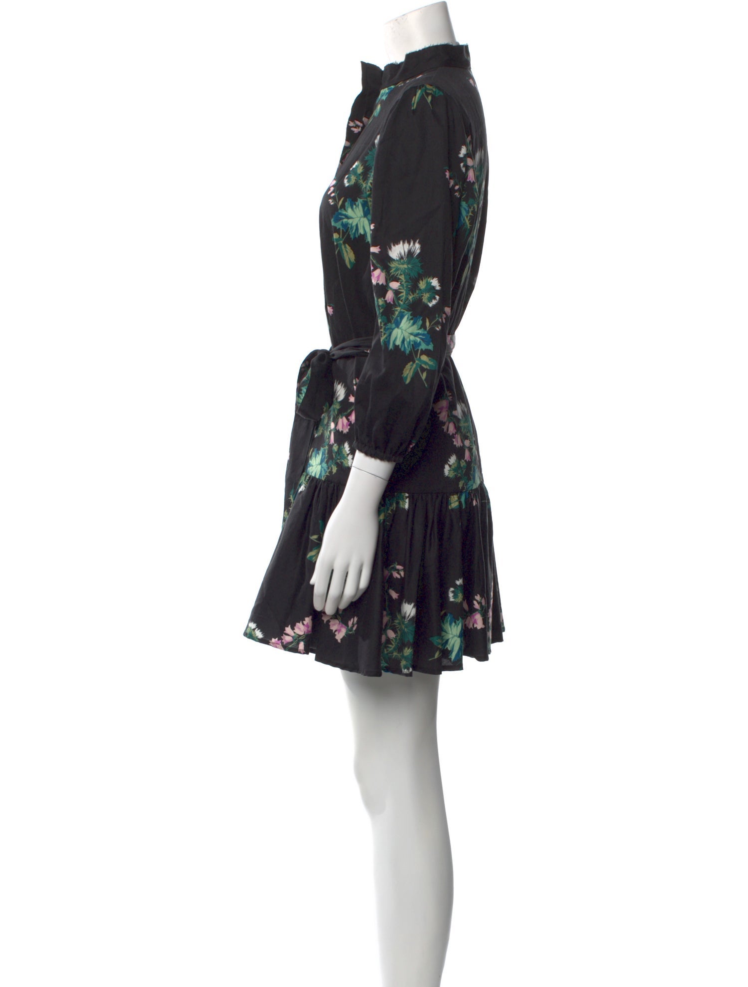 Arias Floral Print Mini Dress