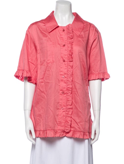 Arias Short Sleeve Button-Up Top