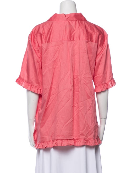 Arias Short Sleeve Button-Up Top