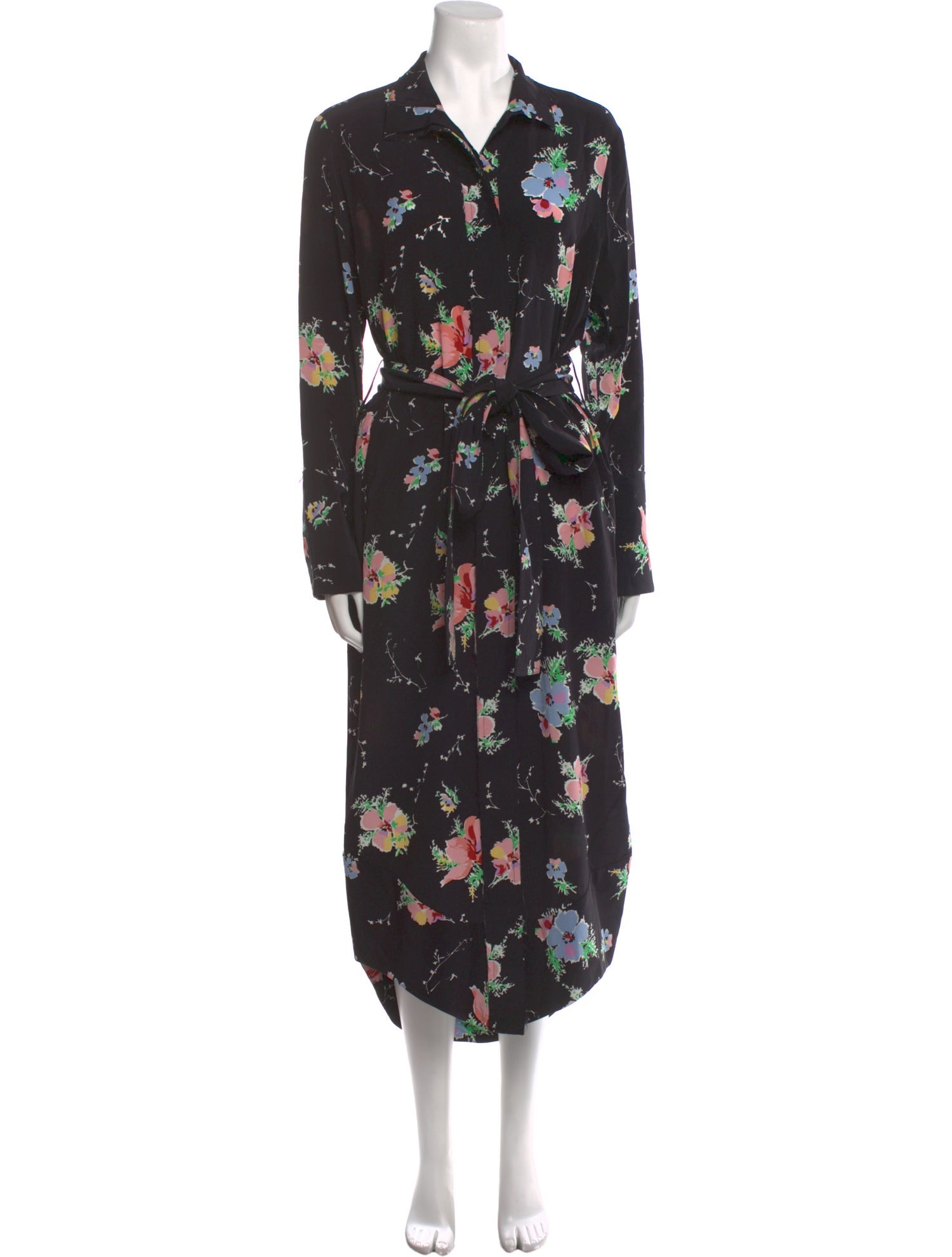 Arias Silk Long Dress