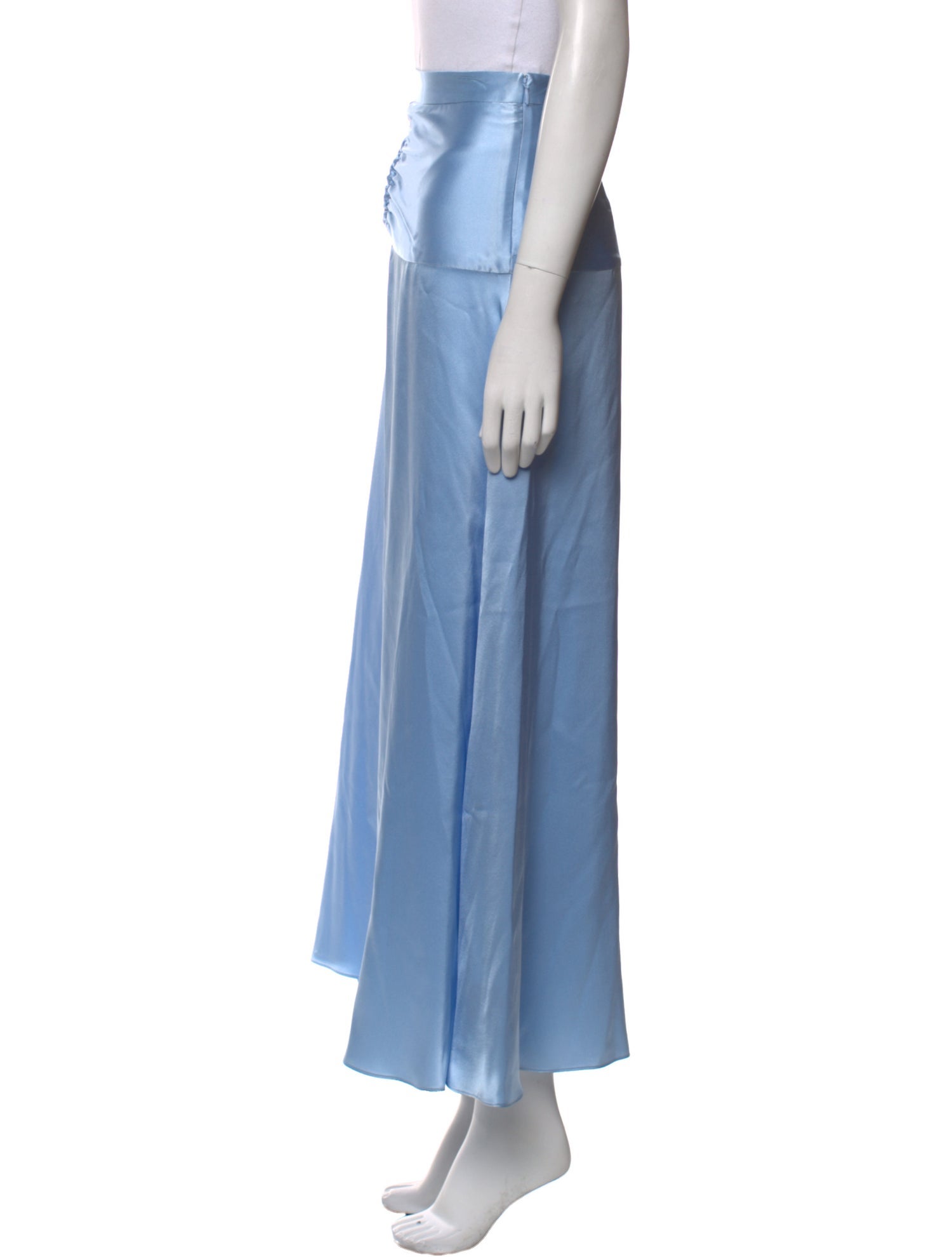 Arias Silk Midi Length Skirt