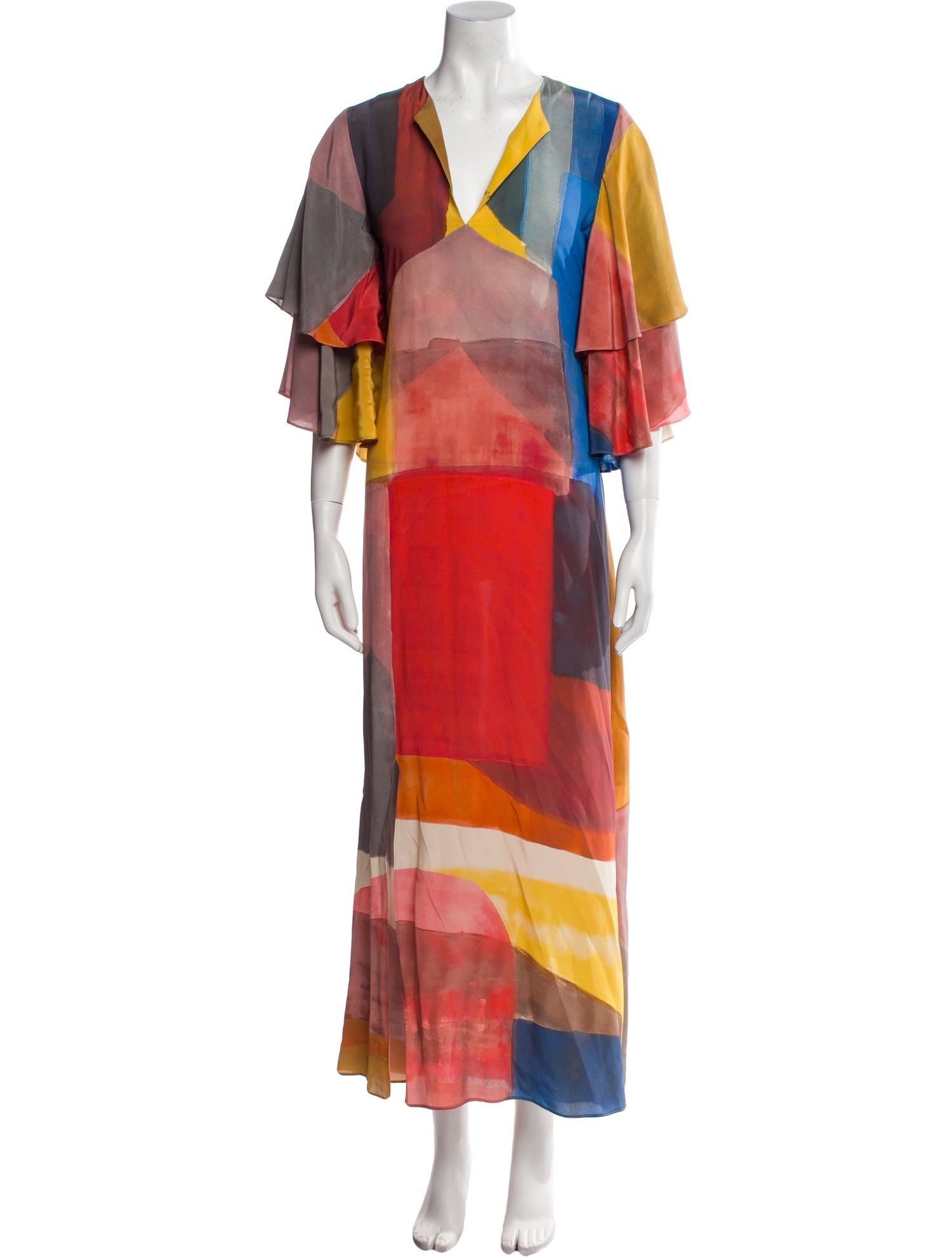 Arias Silk Long Dress