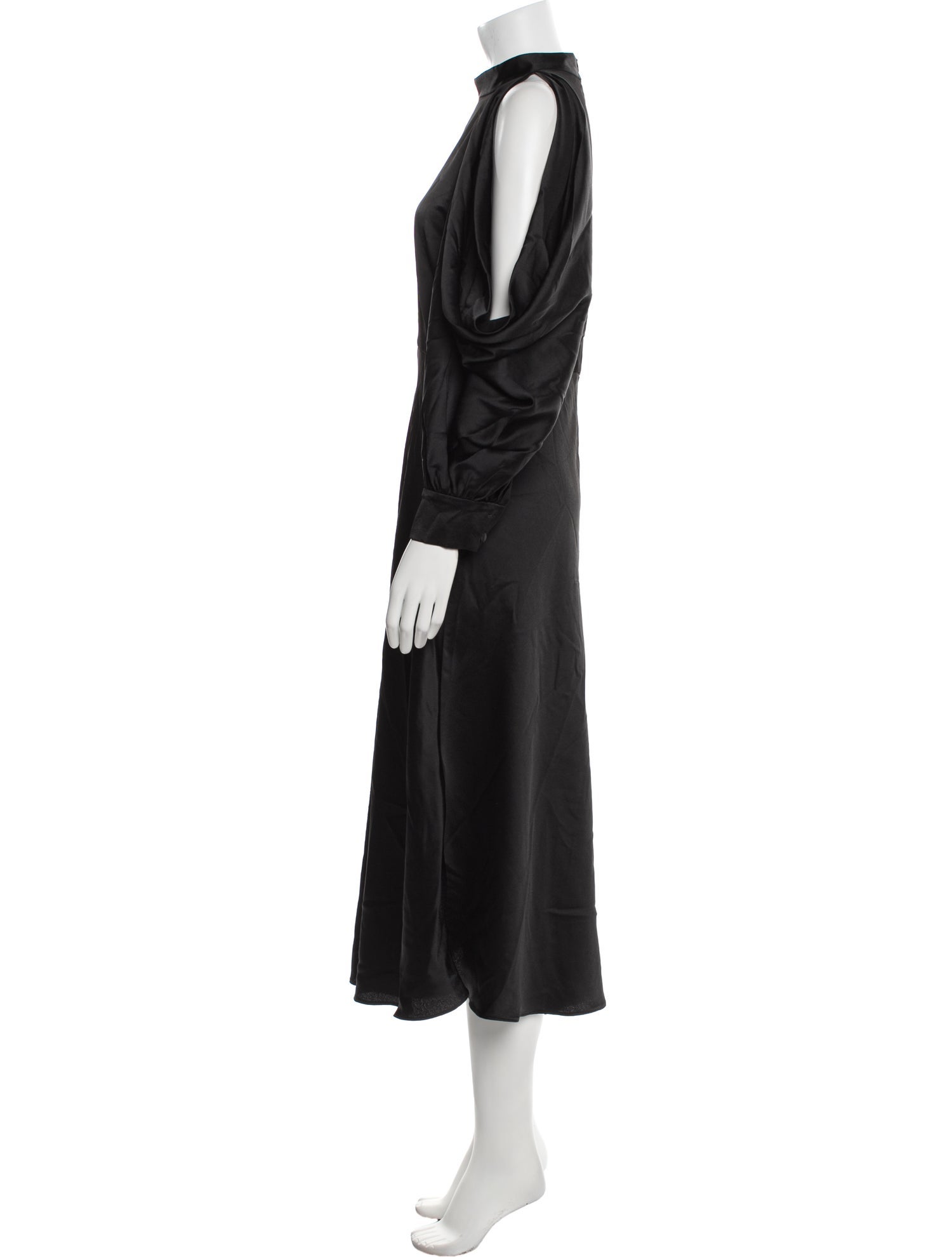 Arias Mock Neck Long Dress