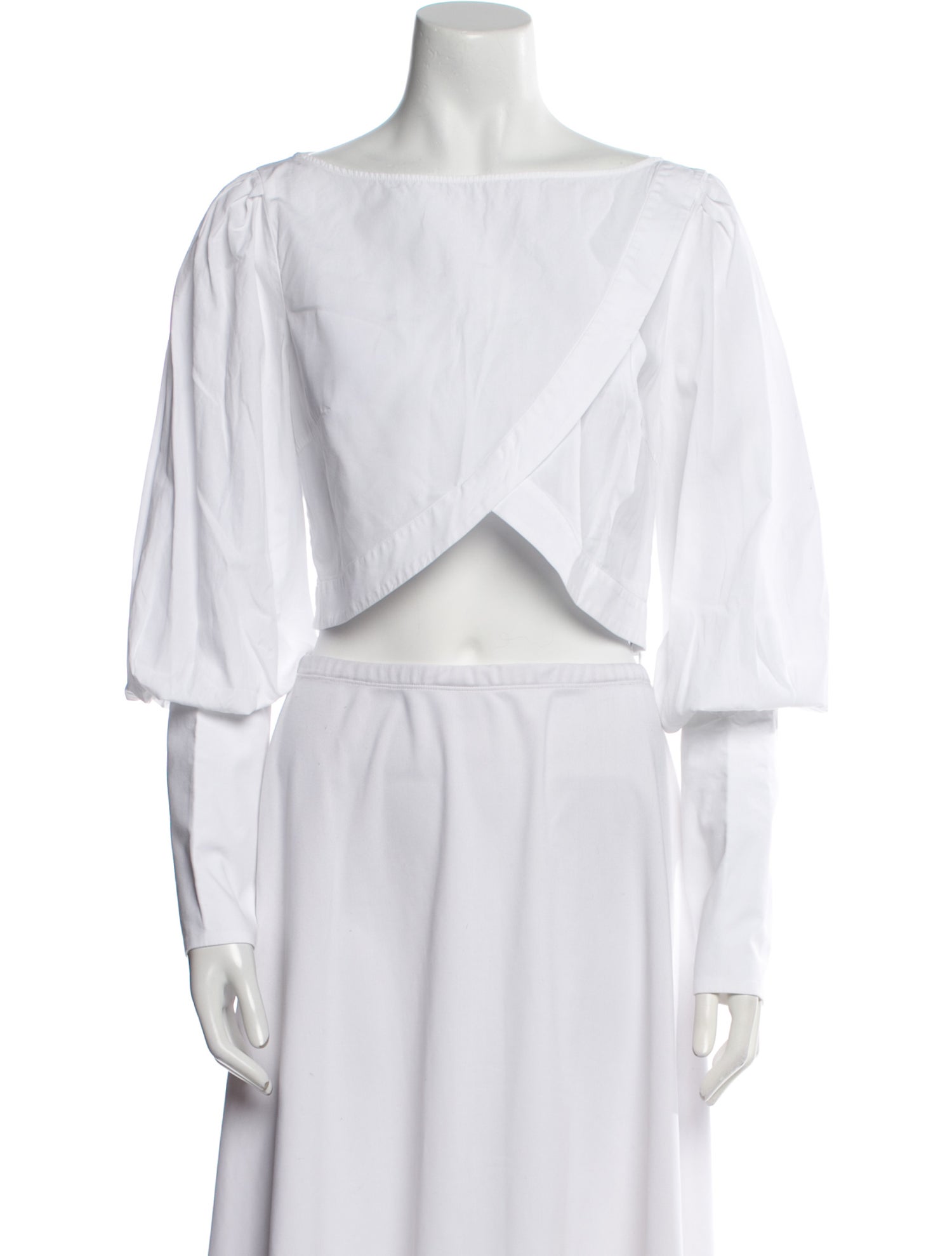 Arias Off-The-Shoulder Long Sleeve Crop Top