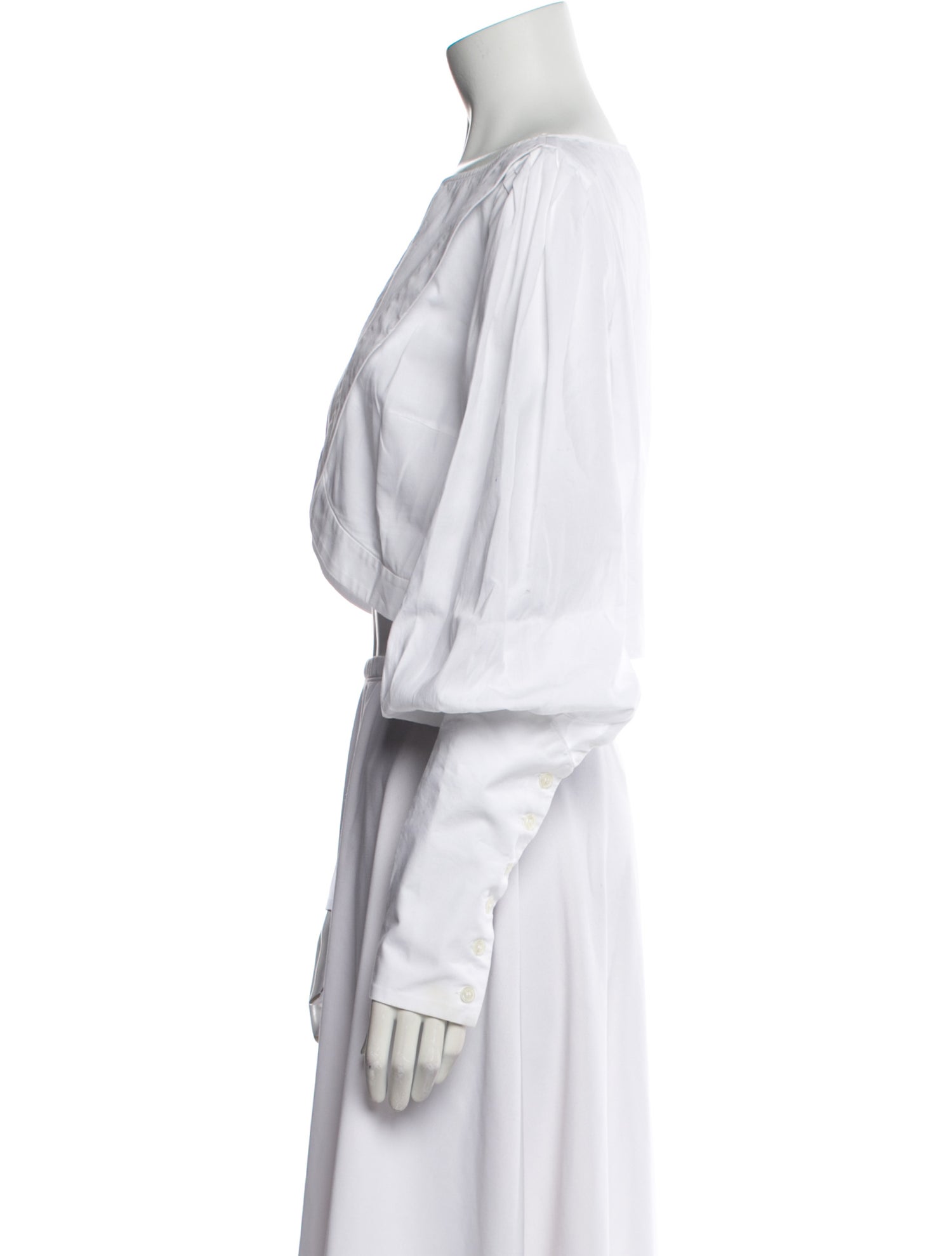 Arias Off-The-Shoulder Long Sleeve Crop Top