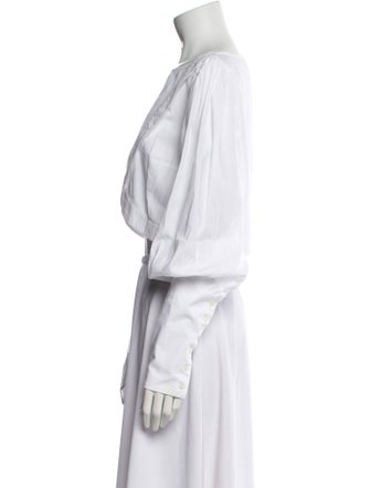 Arias Off-The-Shoulder Long Sleeve Crop Top