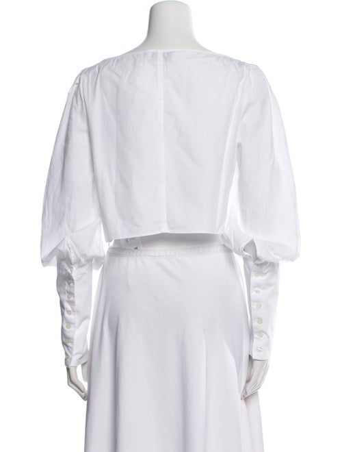 Arias Off-The-Shoulder Long Sleeve Crop Top