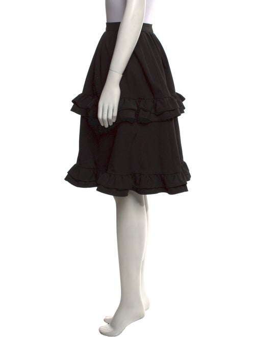 Arias Ruffle Embellishment Knee-Length Skirt