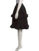 Arias Ruffle Embellishment Knee-Length Skirt