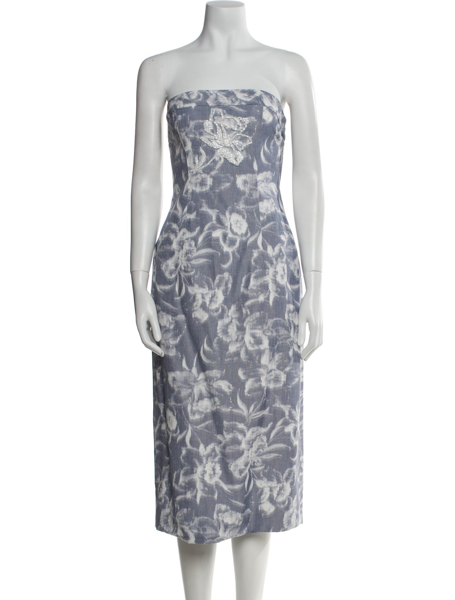 Arias Printed Knee-Length Dress
