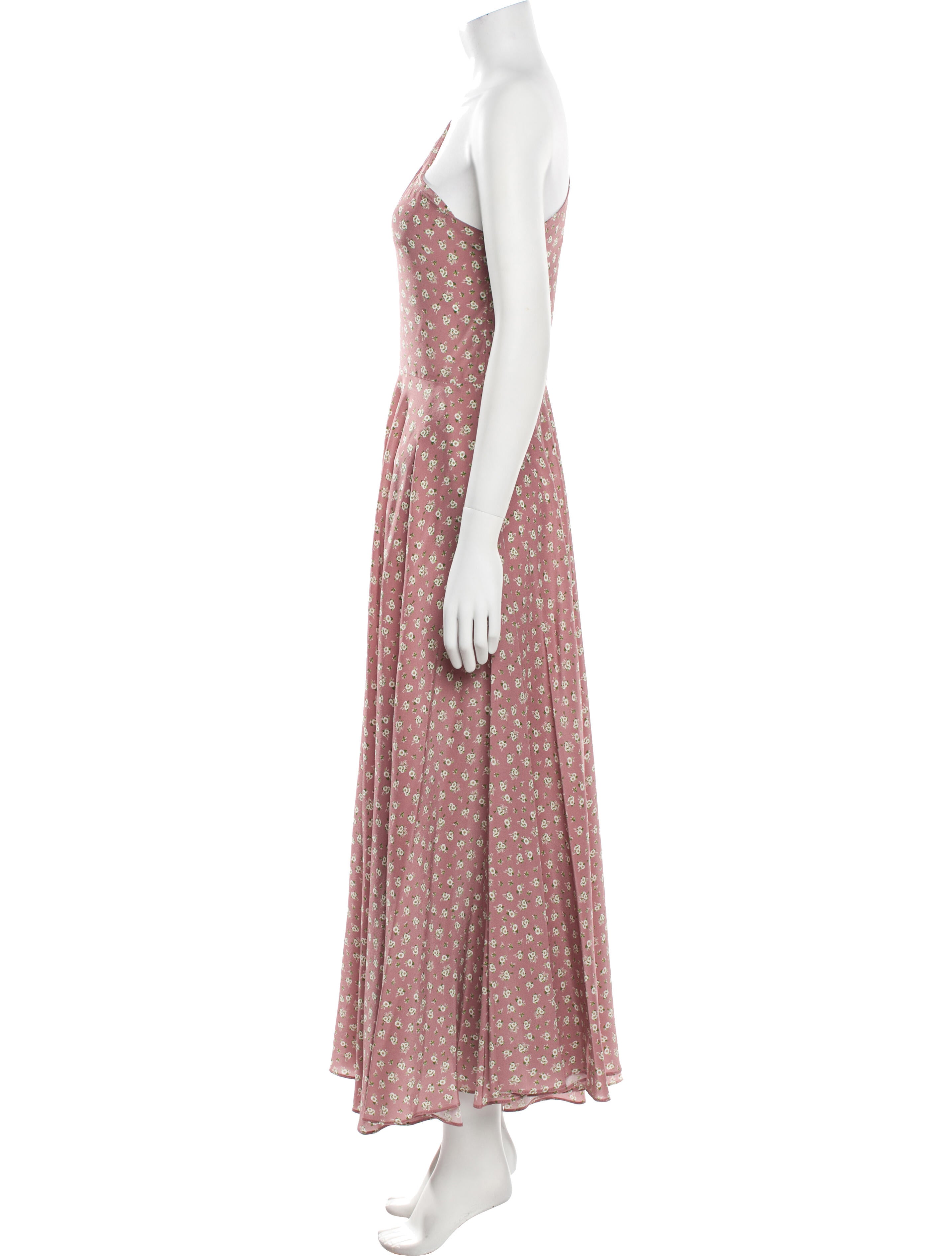 Arias Floral Print Long Dress