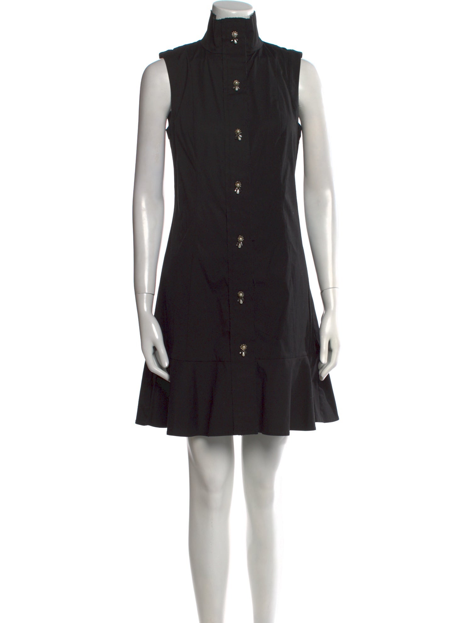 Arias Mock Neck Mini Dress