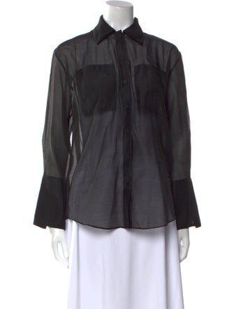 Arias Long Sleeve Button-Up Top