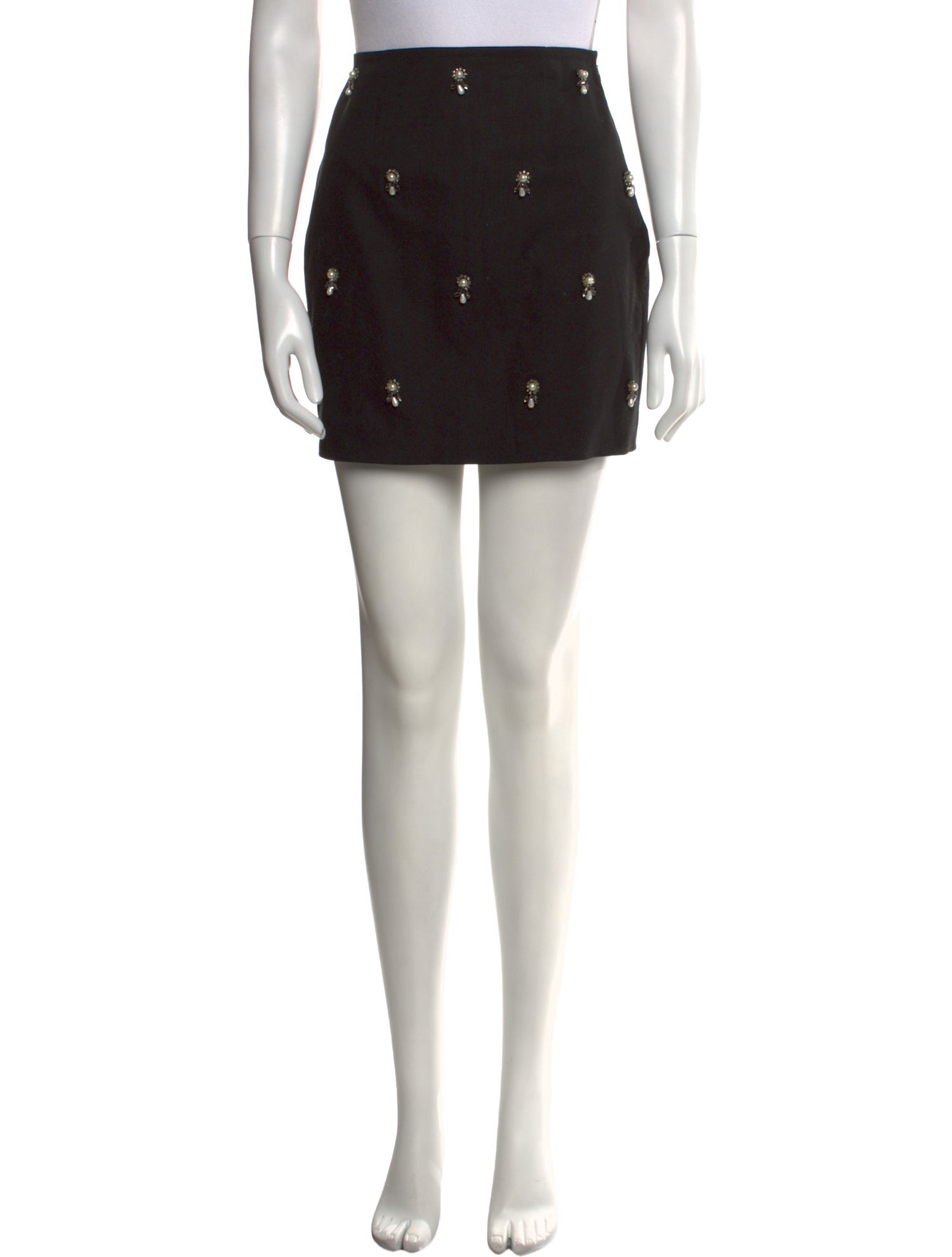 Arias Crystal Embellishments Mini Skirt