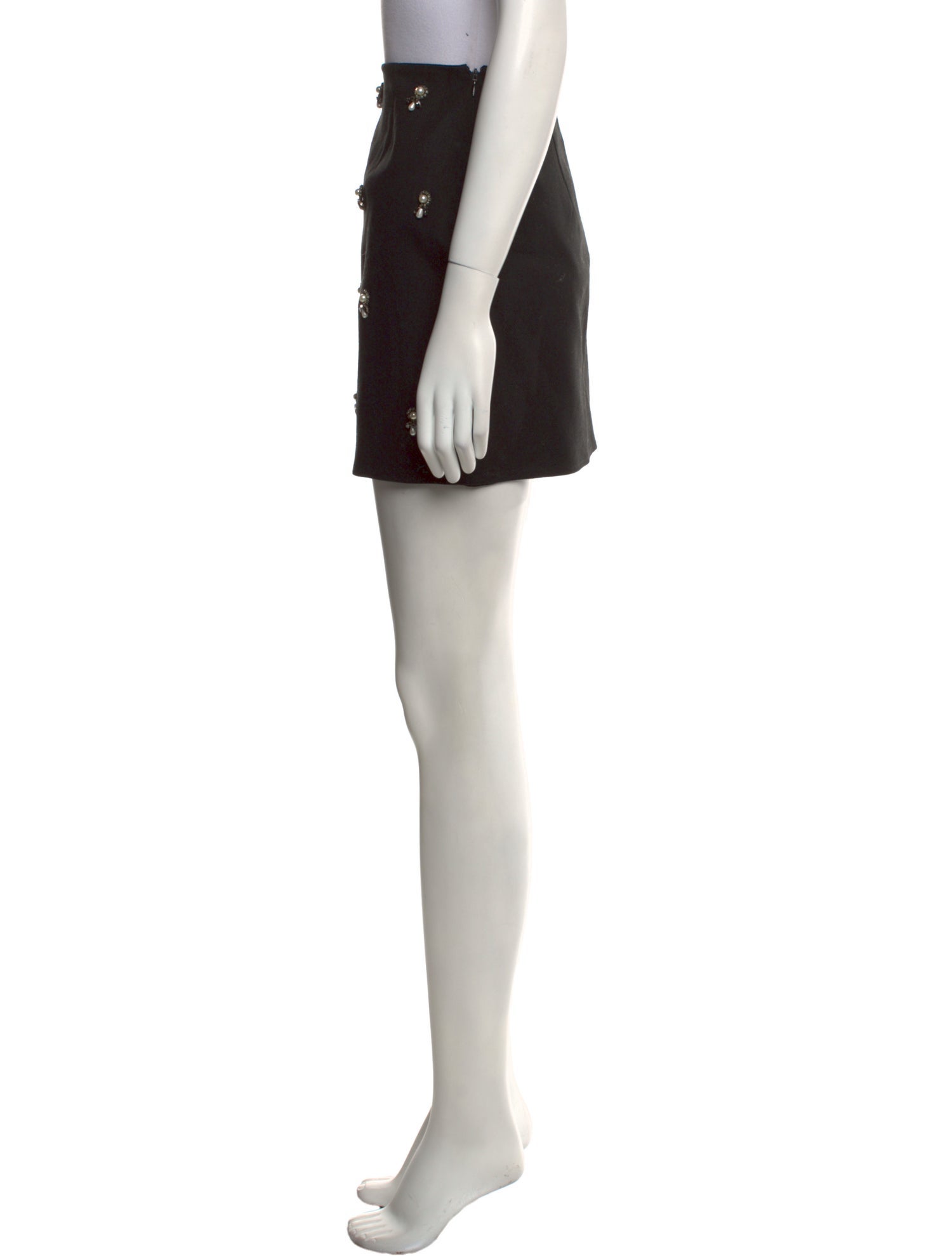 Arias Crystal Embellishments Mini Skirt