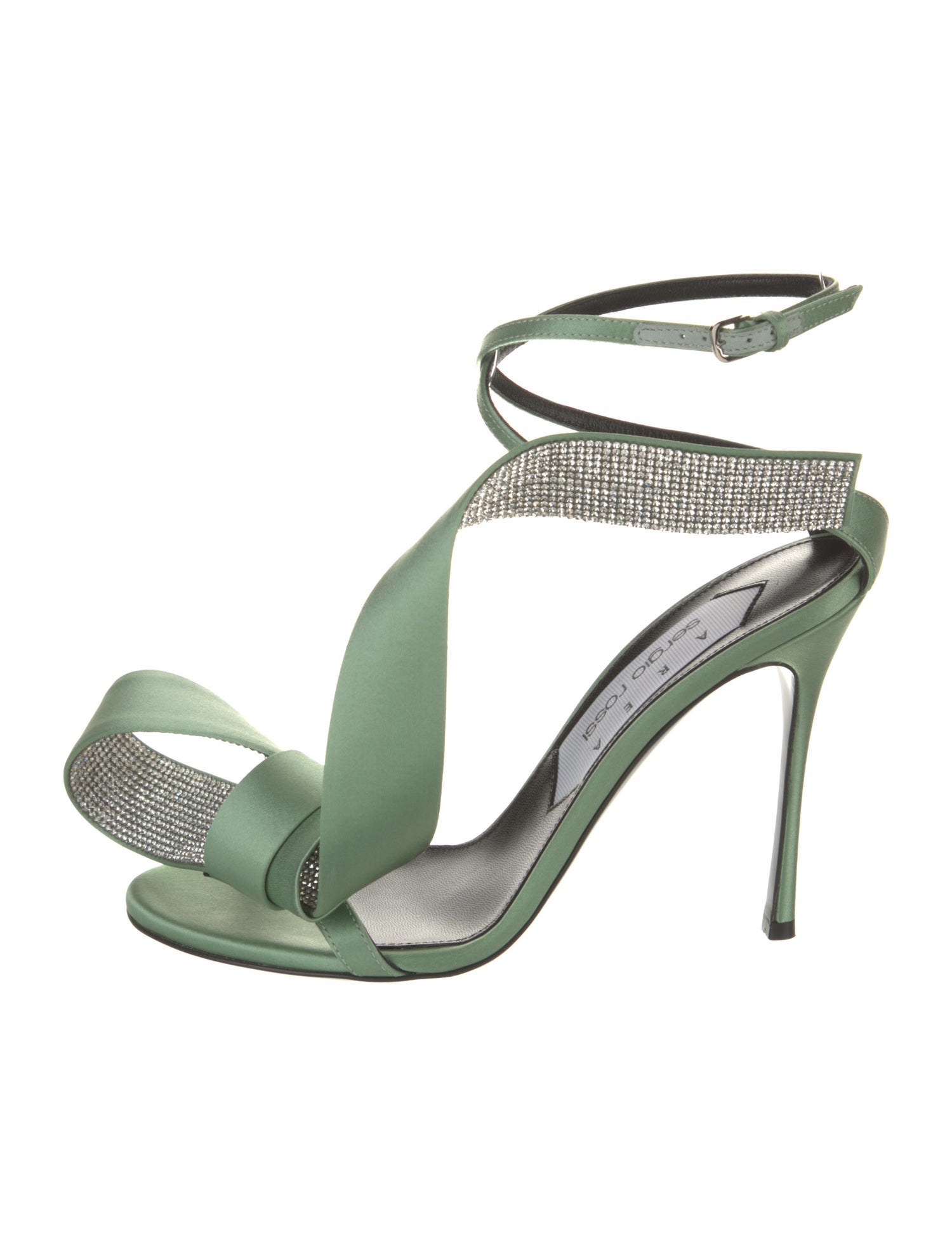 Area x Sergio Rossi Satin Sandals