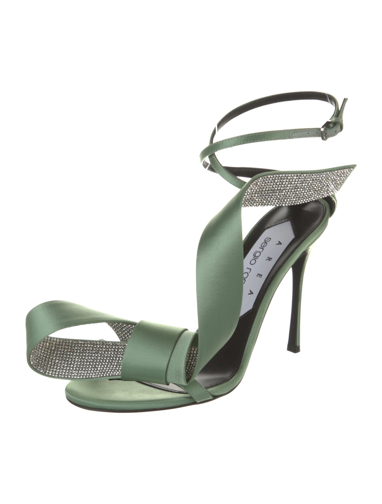 Area x Sergio Rossi Satin Sandals