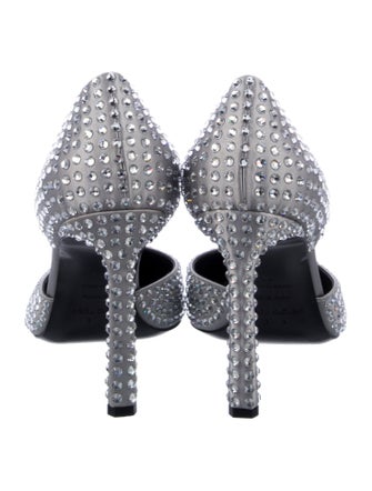 Area x Sergio Rossi Satin D'Orsay Pumps