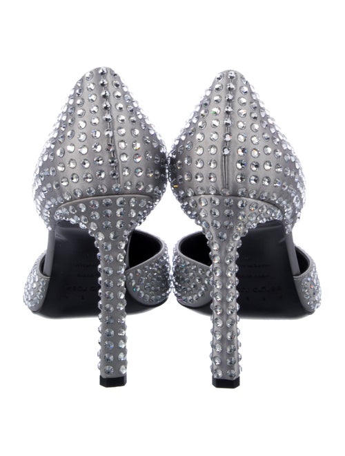 Area x Sergio Rossi Satin D'Orsay Pumps