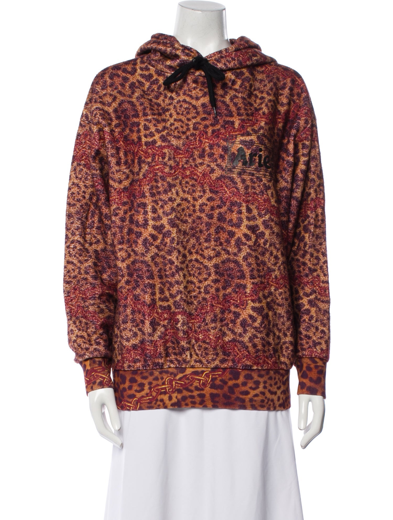 Aries Printed Crew Neck Sweatshirt