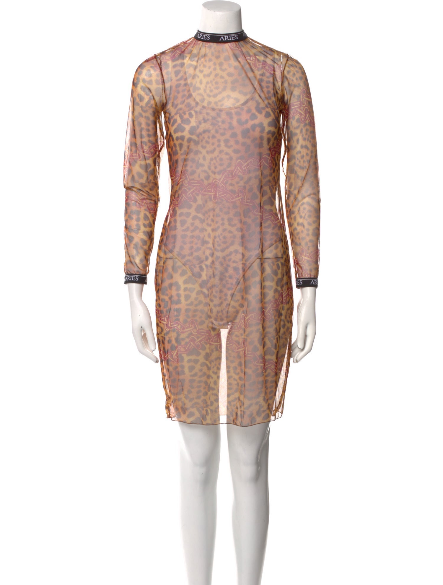 Aries Animal Print Mini Dress