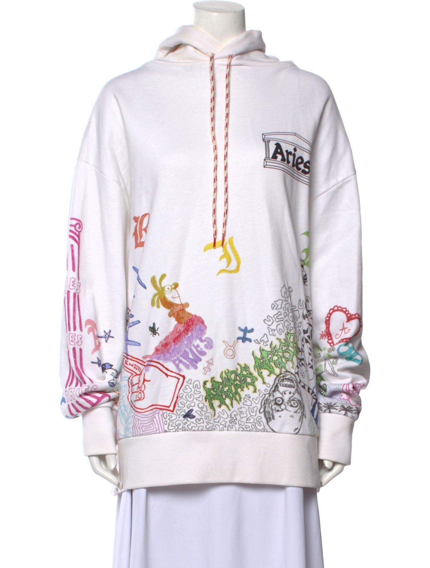 Aries Graphic Print Crew Neck Sweatshirt