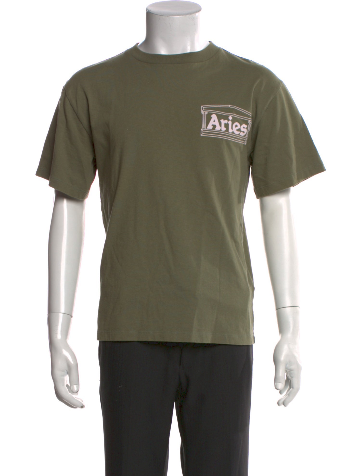 Aries Graphic Print Crew Neck T-Shirt