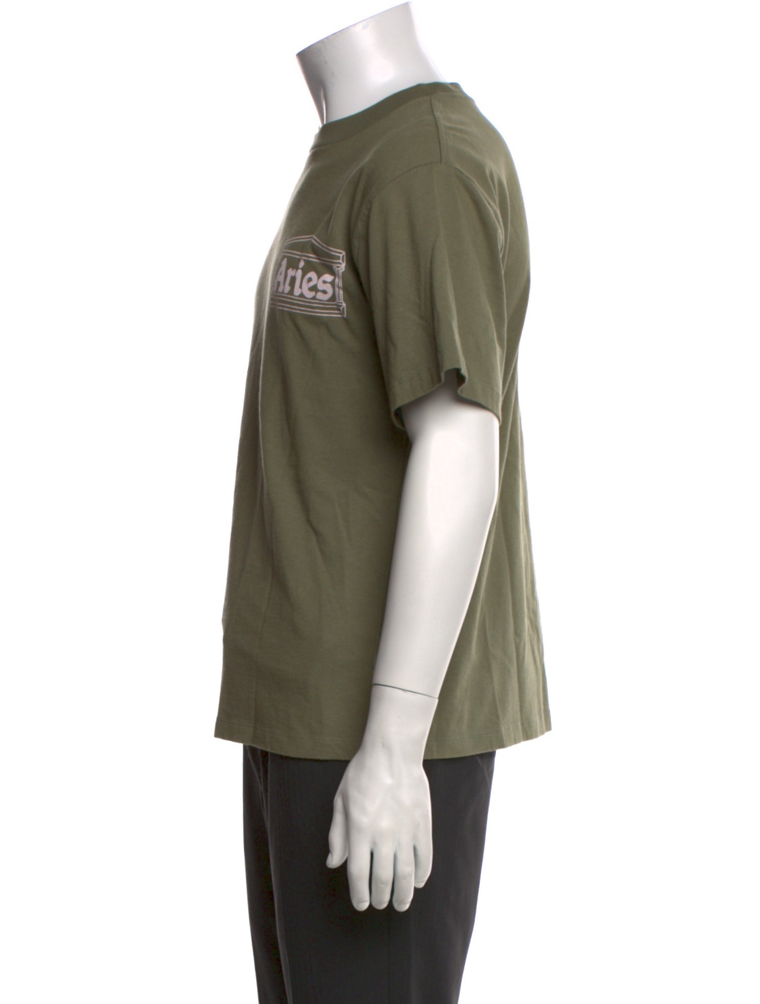 Aries Graphic Print Crew Neck T-Shirt