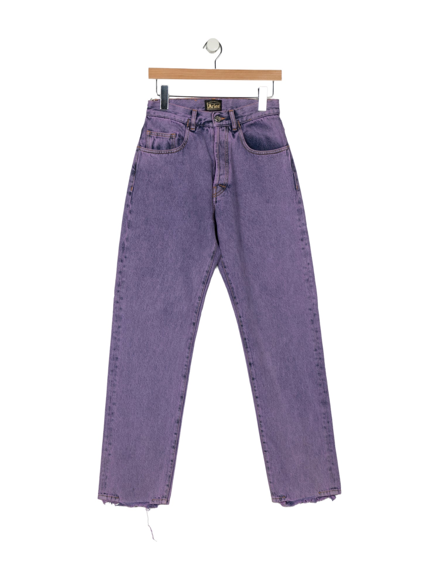 Aries High-Rise Straight Leg Jeans