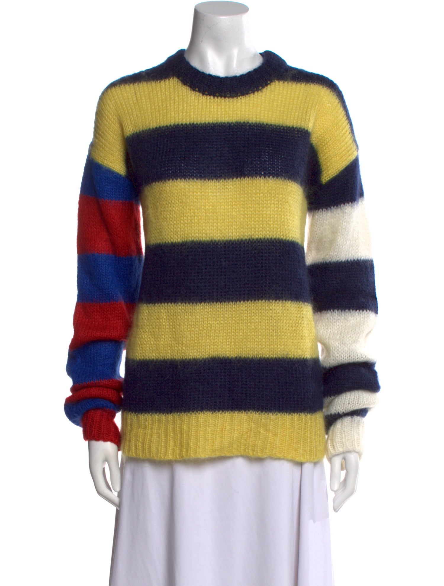 Aries Striped Crew Neck Sweater