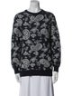 Aries Paisley Print Crew Neck Sweater