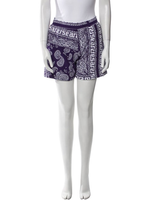 Aries Paisley Print Mini Shorts