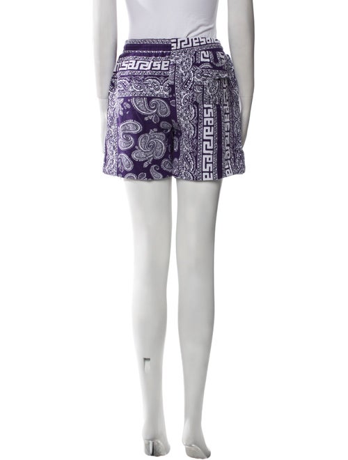 Aries Paisley Print Mini Shorts